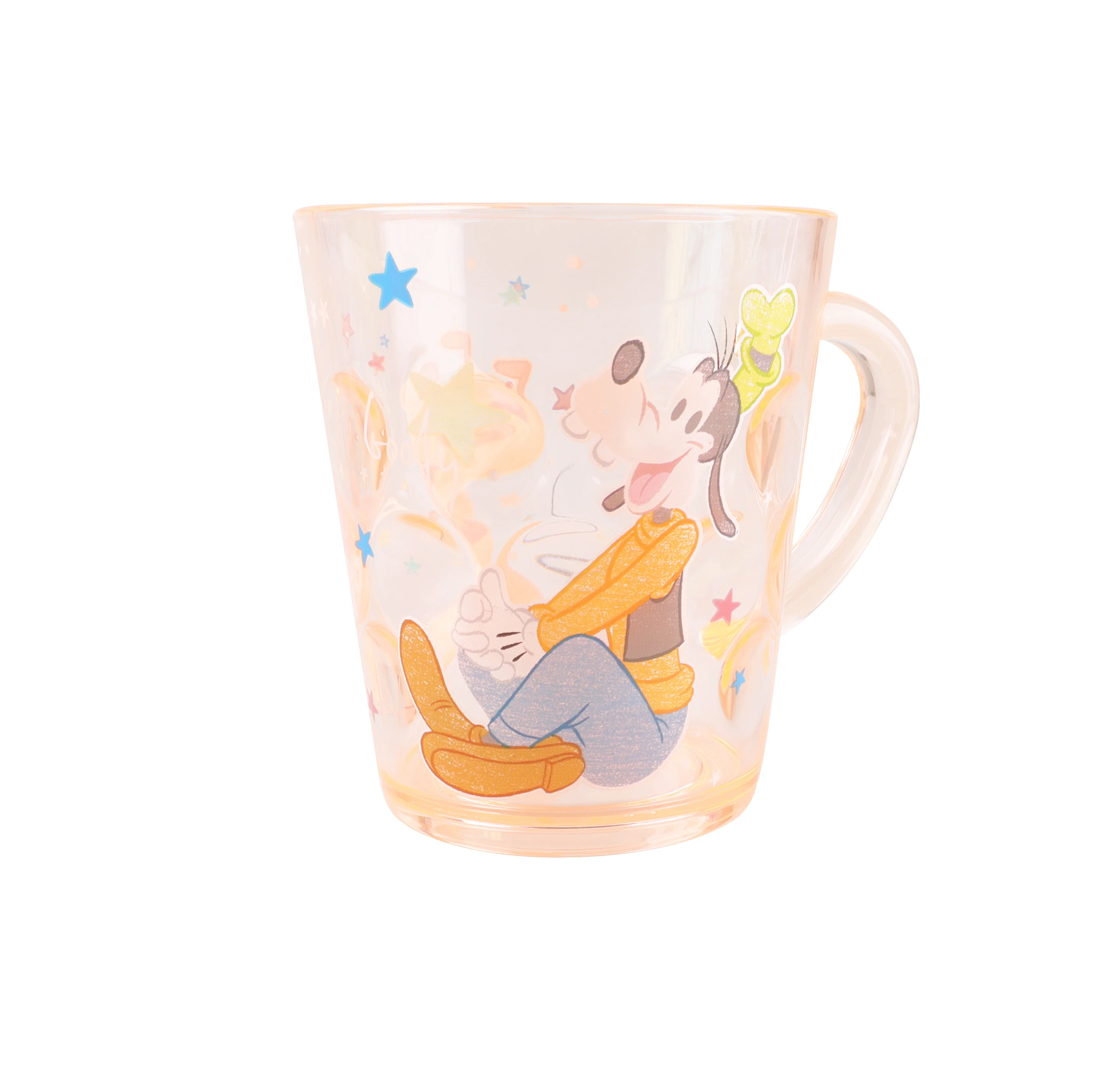 Disney Donald Duckl Cinderella crystal cup tableware transparent cup mugs Drinking Cup Children water glasses