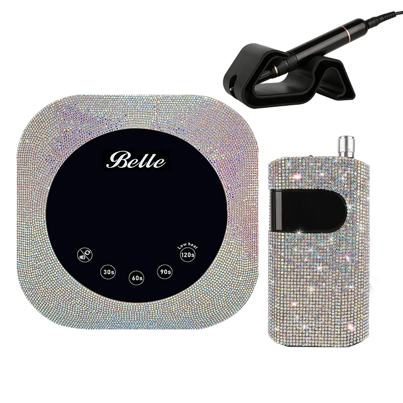 Factory Custom Bling Manicure Nail Polish Dryer Lamps UV Led Lamp with Rhinestone