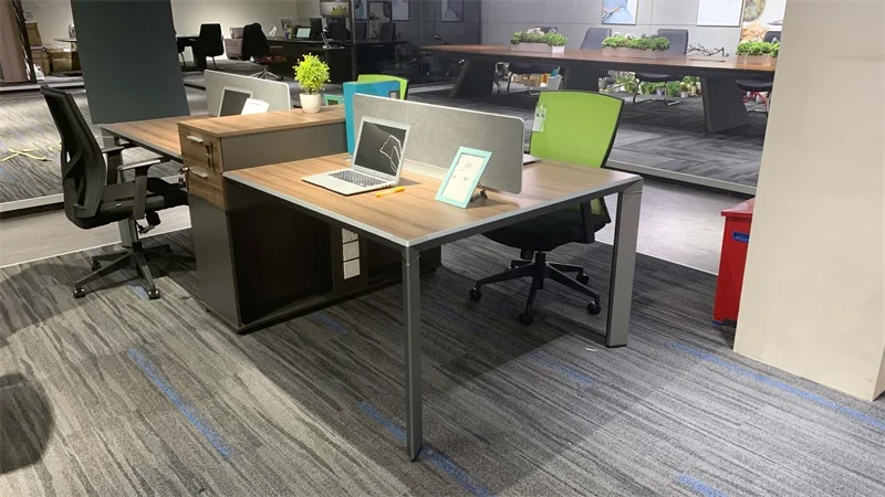 Office Furniture Melamine Board Wooden Computer Online Desk Of Office Modular Workstation