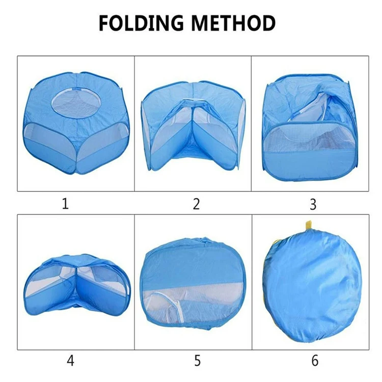 pet playpen tent for small animals Portable Octagon Foldable Pet Tent PlayPen Dog