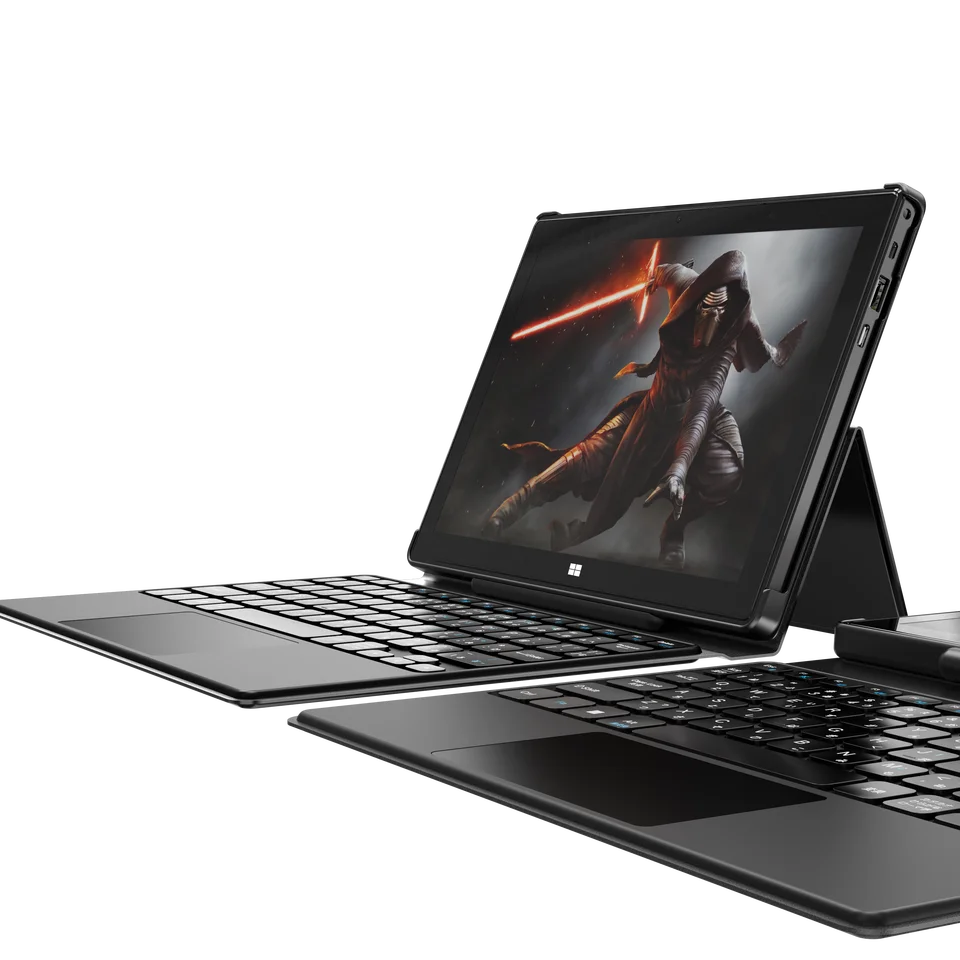 Custom Logo OEM Surface 2 in1 Tablet PC 10.1 inch Sim Dual WIFI 8G+128G Tablet with Keyboard