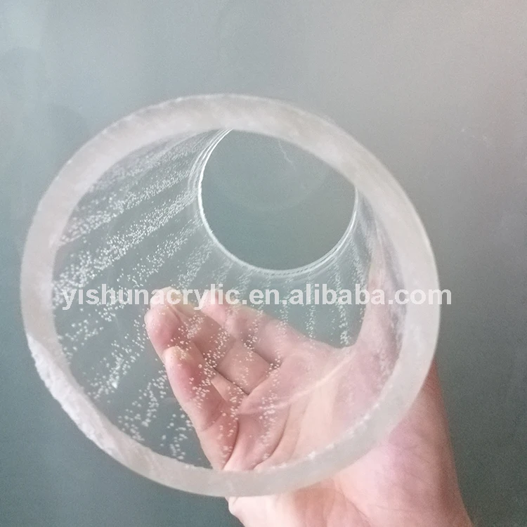 Guangzhou factory custom clear bubble pmma plastic acrylic tube /pipe