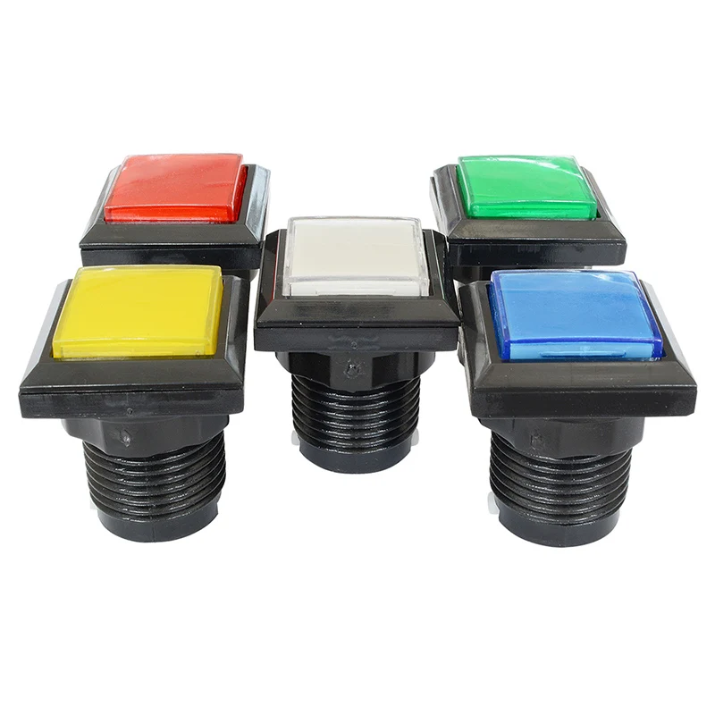 33*33mm Square Shape LED Illuminated Push Button large machinery 12V Switch