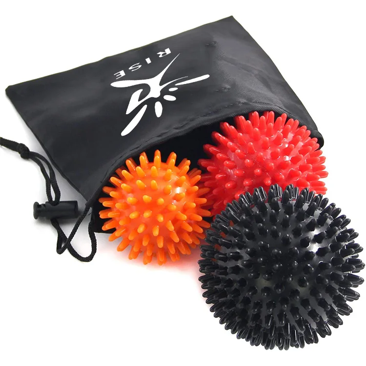 Massage Ball 3 Pack Spiky Massage Roller Balls for Plantar Fascitis Deep Tissue Foot