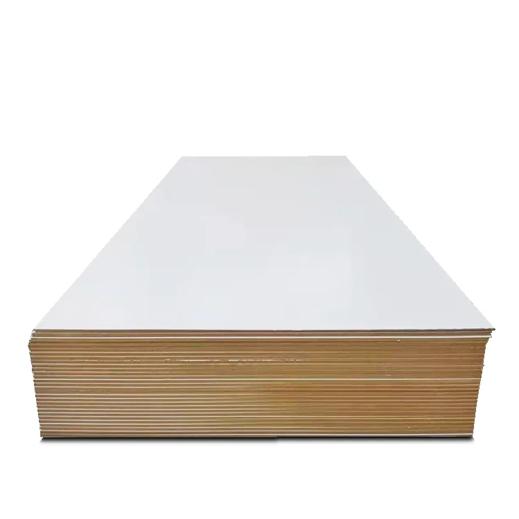 4X8 One Side White Melamine Plywood Melamine Laminated Plywood Wood Melamine Plywood 18mm