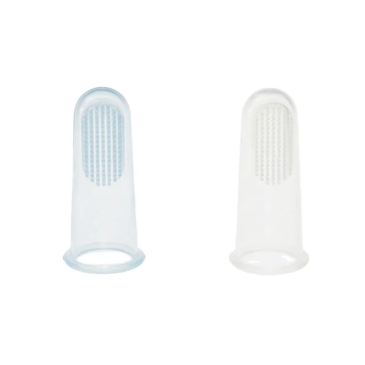 Free sample food grade safety silicon baby  finger toothbrush