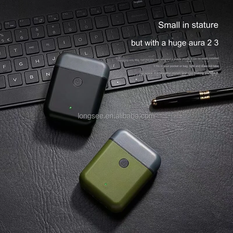 Best quality Convenient Mini Portable small electric razor washable pocket size rotary shaver Factory Wholesale trimmer