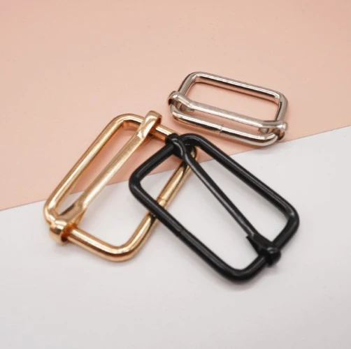 High-Grade Metal Wire Pull Core Buckle Japanese Style Adjustment Buckle for Bags and Luggage Handbag Hardware Accessories
