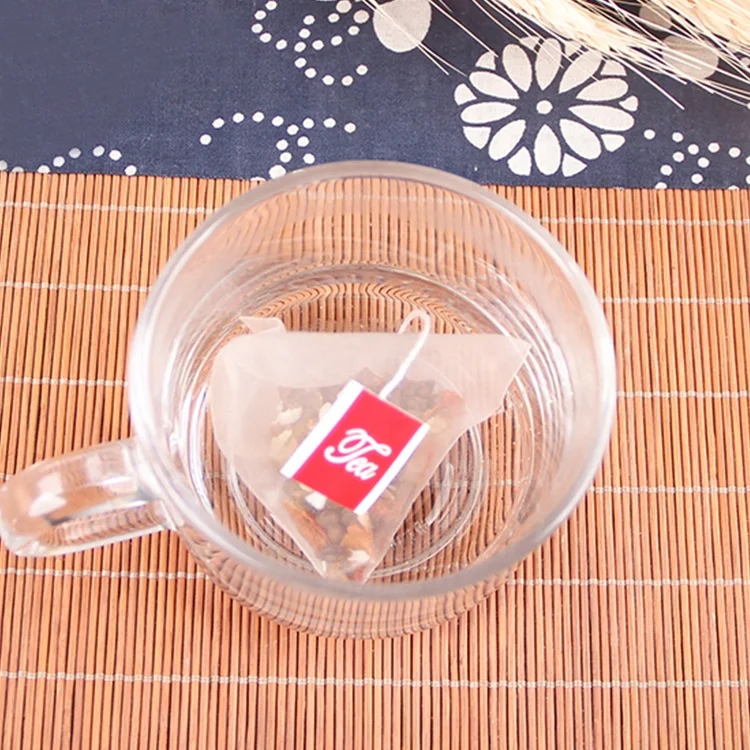 Oem Private Label Pyramid Triangle Tea Bag Blended Scented Tea Custom Tea Bag With Strings