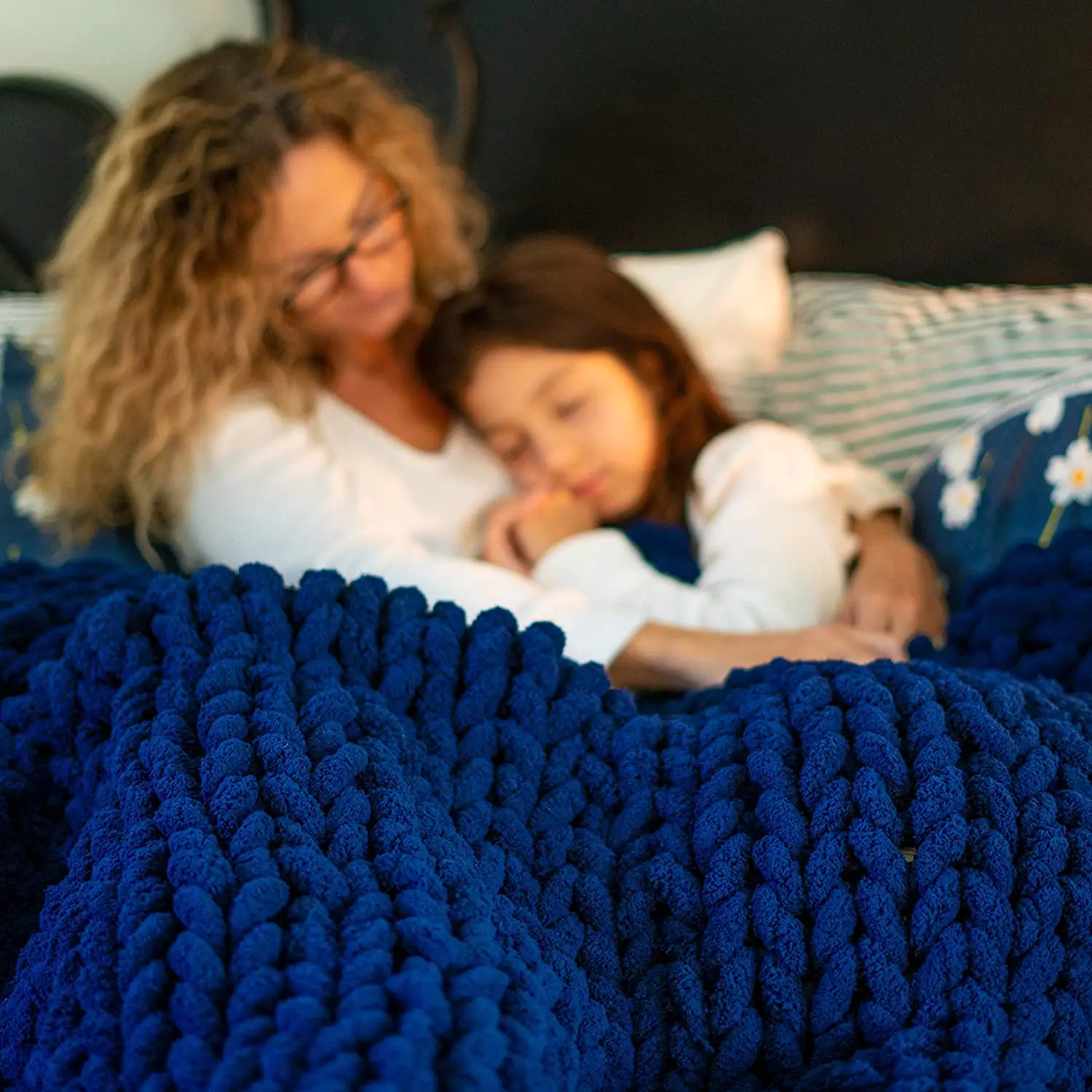 i@home baby luxury eco friendly blue blankets for winter soft