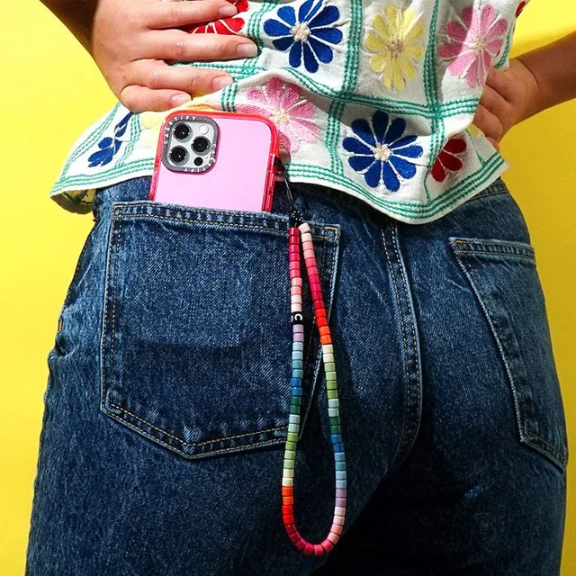 Новые модные женские аксессуары diy матовые радужные эмалированные бисерные браслеты для мобильных телефонов с цепочками ремешок