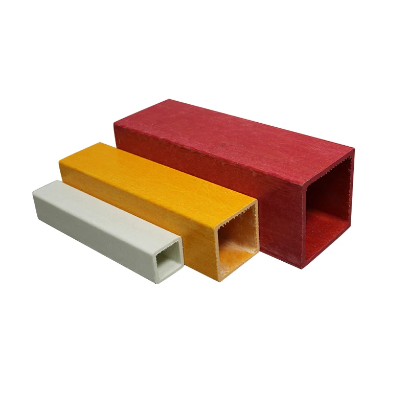 Fiberglass reinforced plastic rectangular tube highly strong and durable wholesale prices high quality FRP products