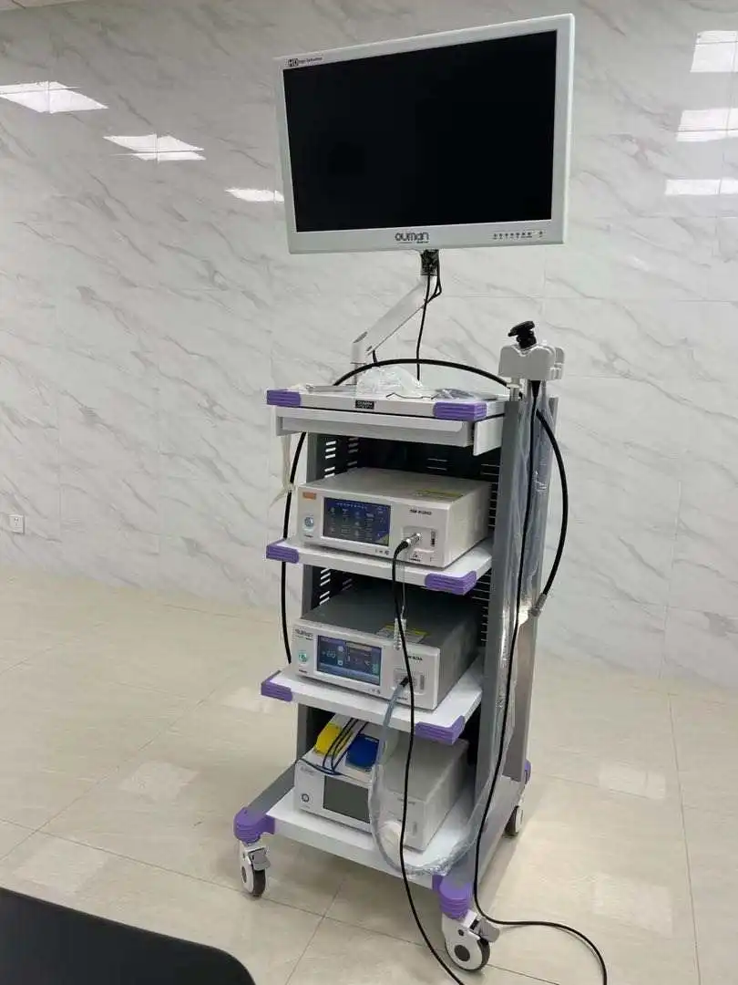 Hospital medical endoscopy cart trolley Endoscopic system trolley for sale