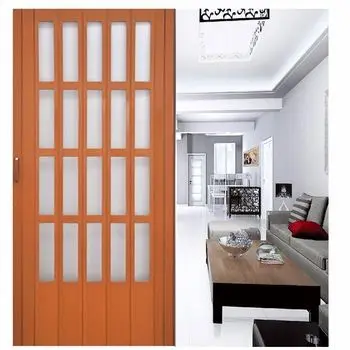 Long performance life plastic door with glass of 6mm thickness