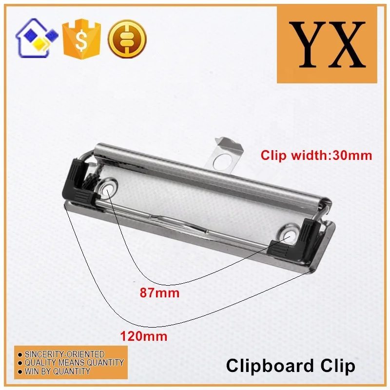 High quality metal folder menu clipboard clip for paper