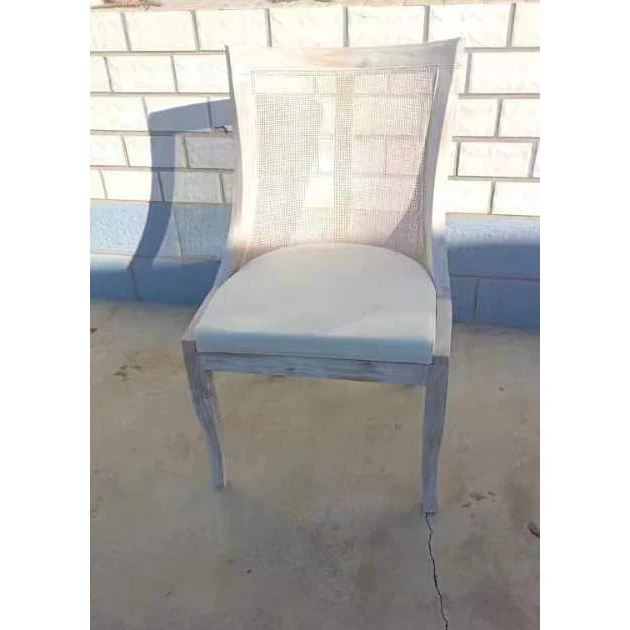 Natural Dining Room Furniture Modern Solidwood wood Rattan Dining Chairs