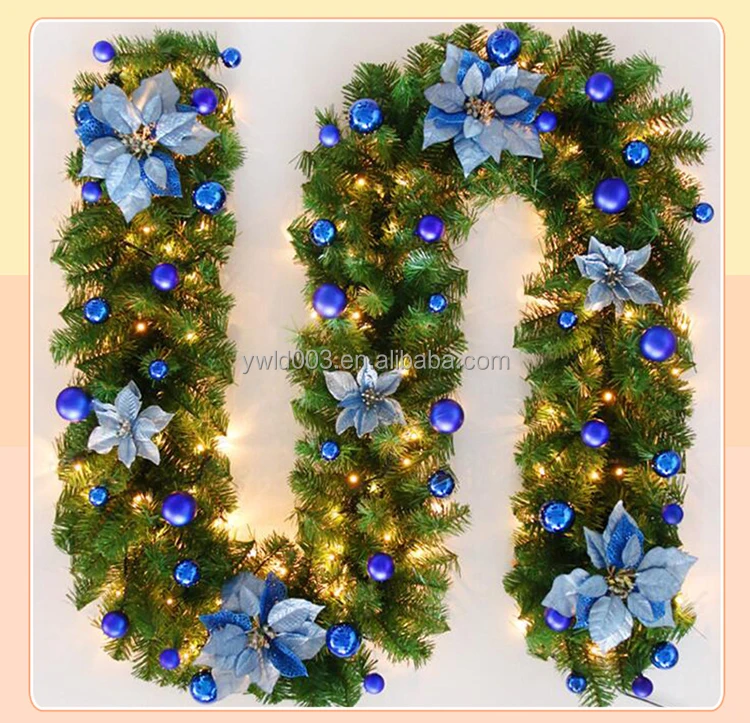 Christmas Wreath Handmade Rattan Pendant Garland Shopping Mall Christmas Tree Door Decoration Wreath Guirnalda Navidad