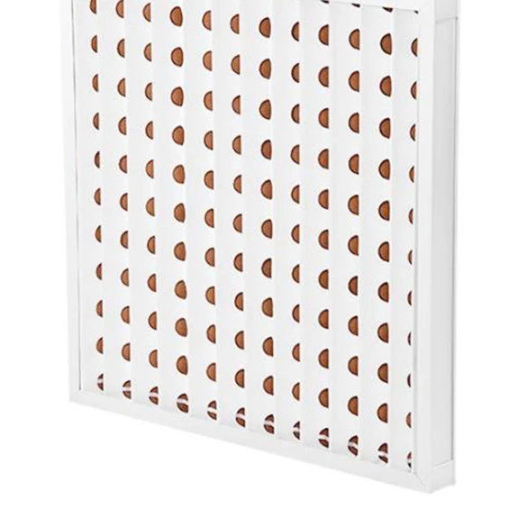 Over painted paper filter folding cardboard filter