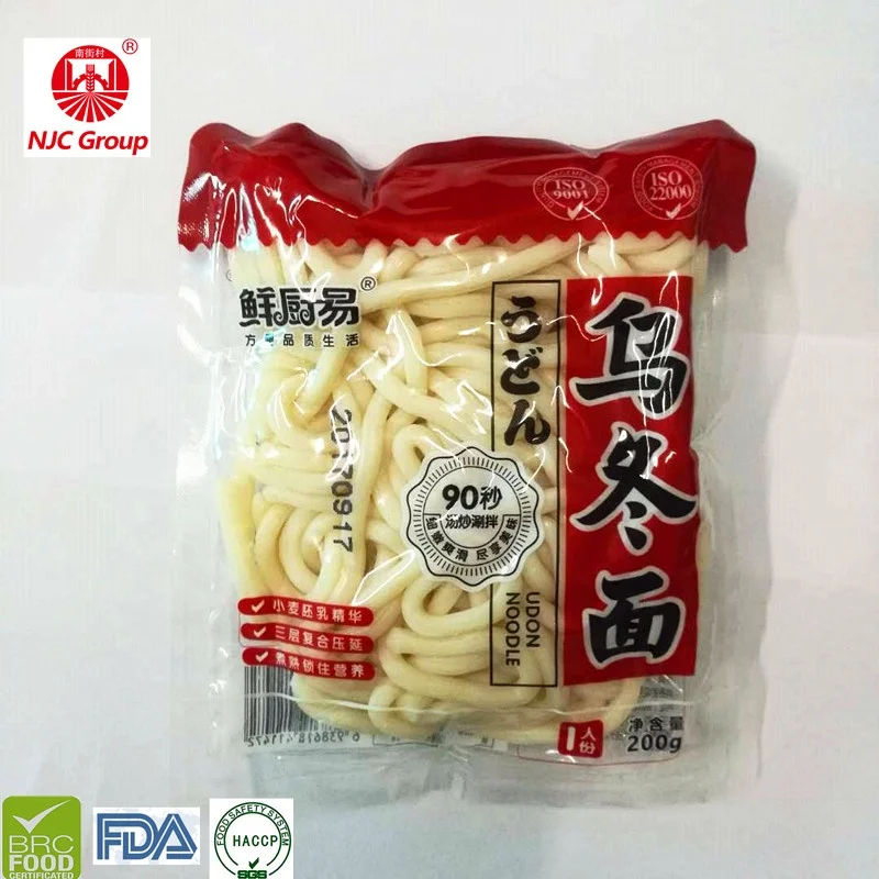 Wholesale Halal Instant Fresh Noodles Japanese Udon Noodle 200g