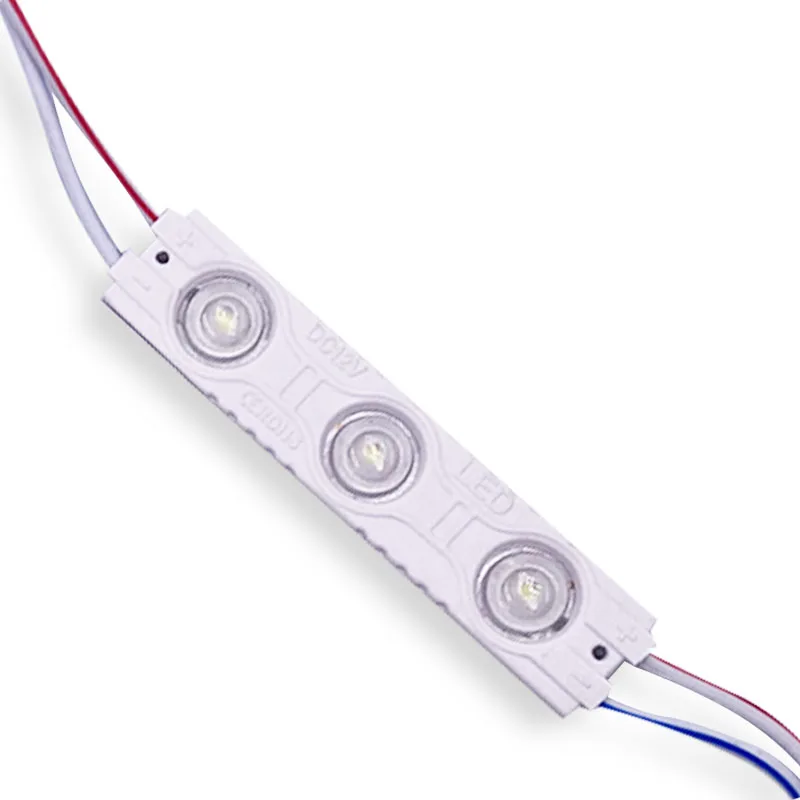 6113 waterproof IP65 dc 12v 3 led 1.5w 2835 cool white injection 120lm 1.2w led module