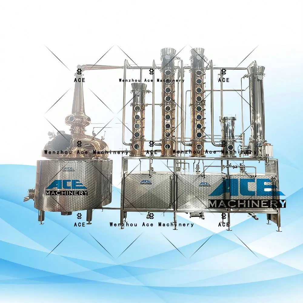 Ace Stills 5000L 6000L Industrial Rectification Column Still Ethanol Vodka Distillery For Sale