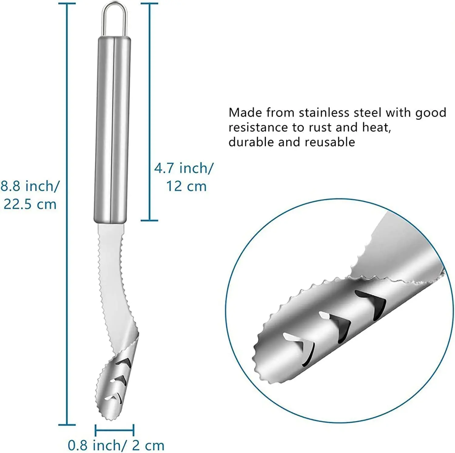 Оптовая продажа кухонные приспособления резак для резки перца чили из нержавеющей стали удаления семян