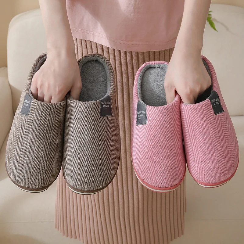Custom Logo Solid Colors Wholesale Unisex Warm Indoor Urban Cozy Soft Indoor House Slippers
