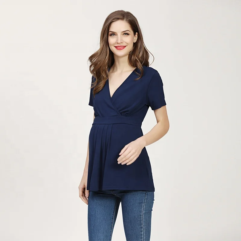 2020 летние женские средства ухода за кожей для будущих мам одежда грудное вскармливание футболка кормящих топ хорошо тянутся для беременных футболка с v-образным вырезом, большие размеры S-3XL