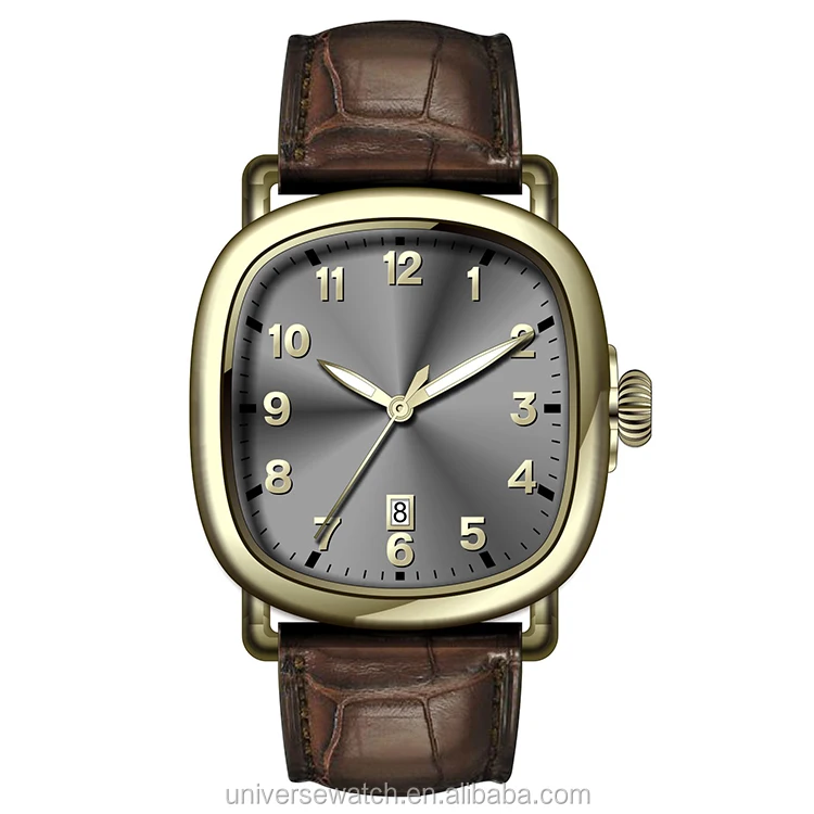 japan movement quartz watch sr626sw custom square watch face for male and female students