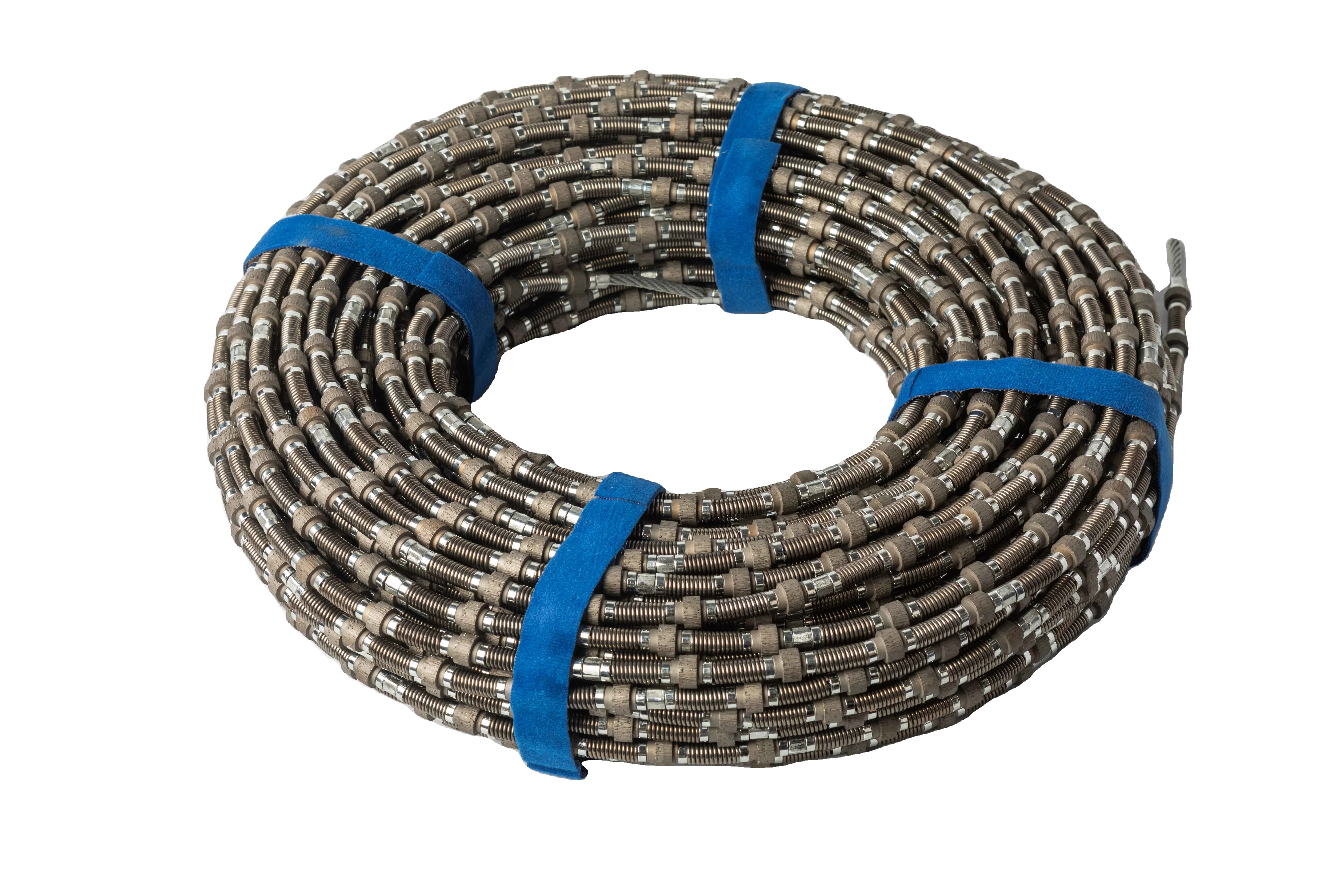 8.8mm High Quality Rubber Spring Plastic Concrete Multi Diamond Wire Saw quarry Stone CUTTING