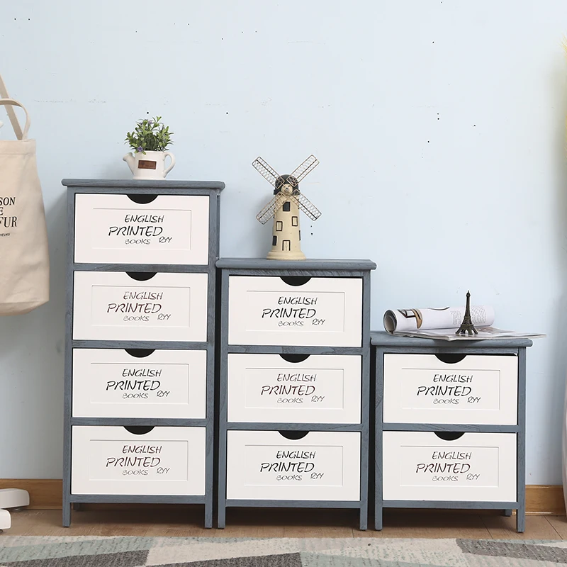 Branded original antique receiving cabinet home unfinished furniture corner cabinet European Chest of drawers