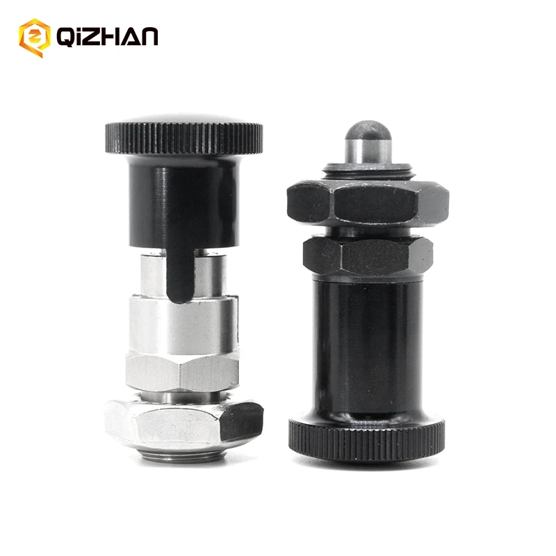 Professional Manufacturer Carbon Steel  M12 M16 Retractable Spring Loaded Indexing Plungers Pin Spring Loaded Plunger