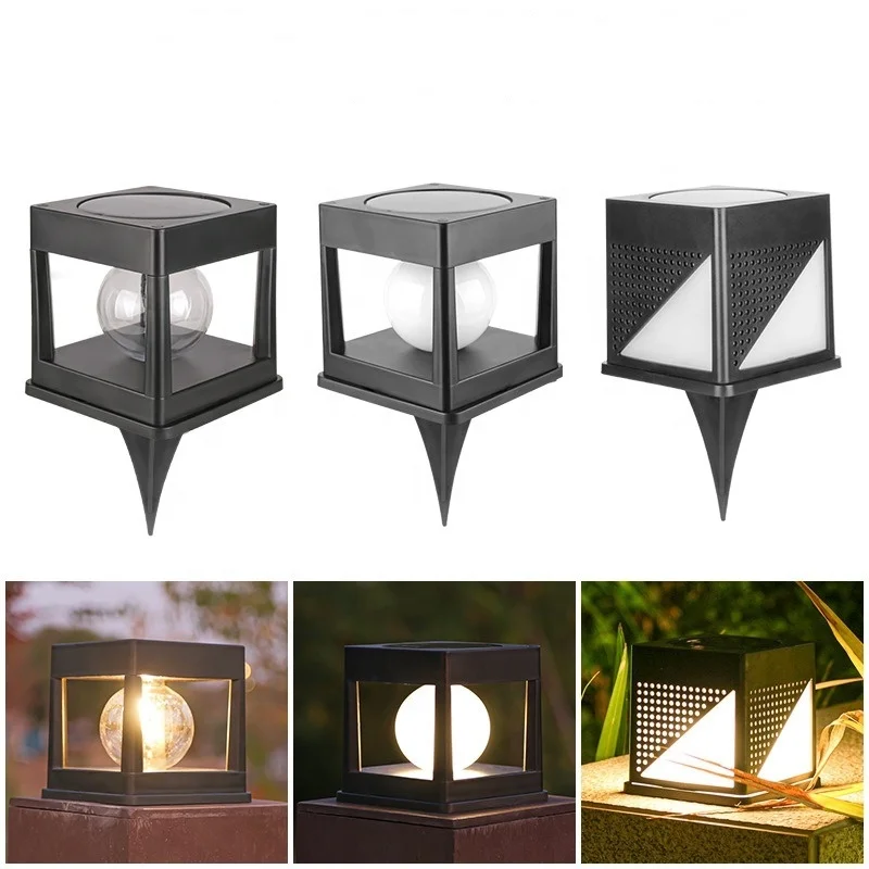 Garden Lights Outdoor IP65 Waterproof Landscape Decoration Led Pillar Light Solar Led Garden Lights