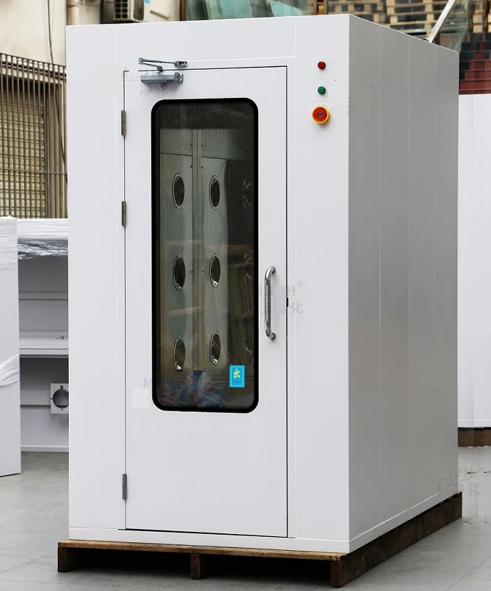 Workshop Single-Person Double-Blowing Portable Air Interlocked Economical Intelligent System Industrial Gmp Air Shower Machine