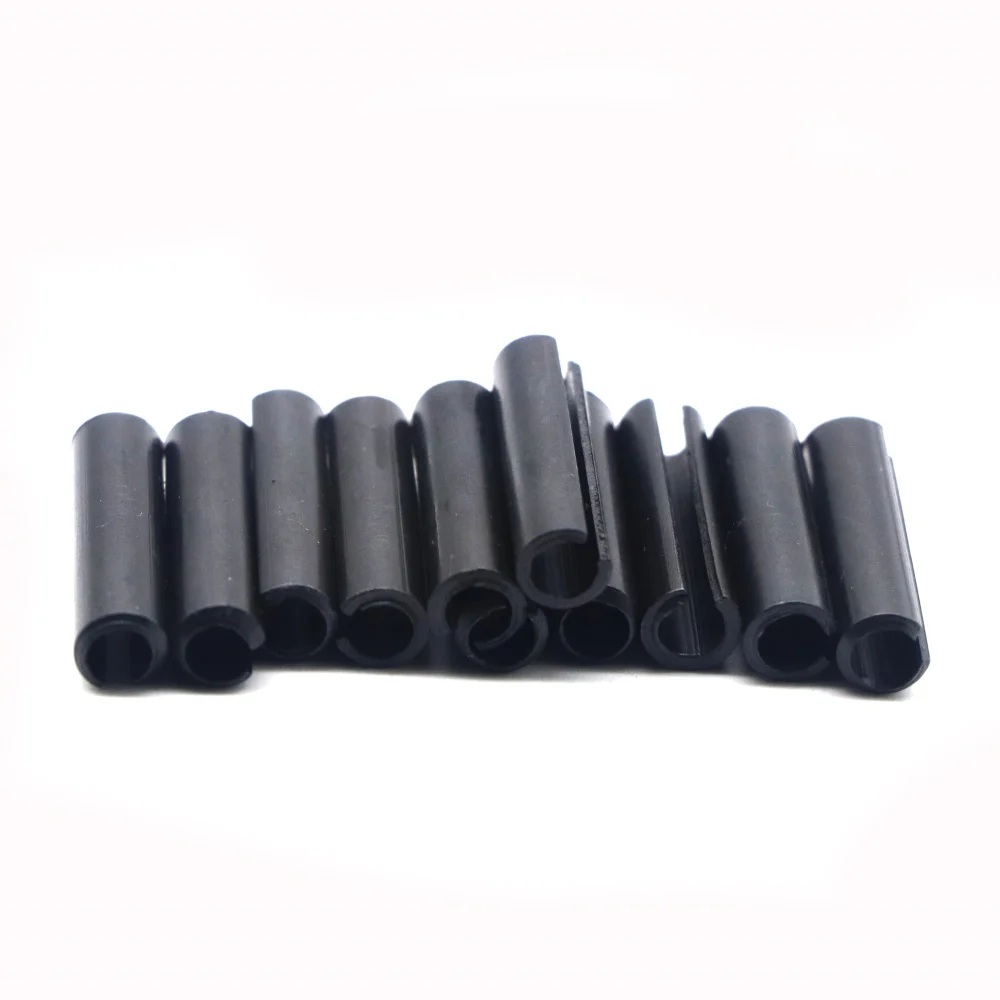 SYD-1162 Black Spring Steel Slotted Spring Split Pins Roll Fasteners Standard DIN 1481