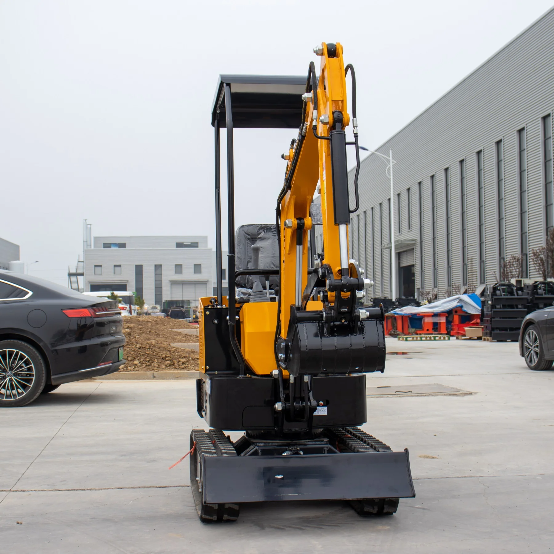 Cheap Excavators For Sale Digger Machine 1 ton with cab micro excavator