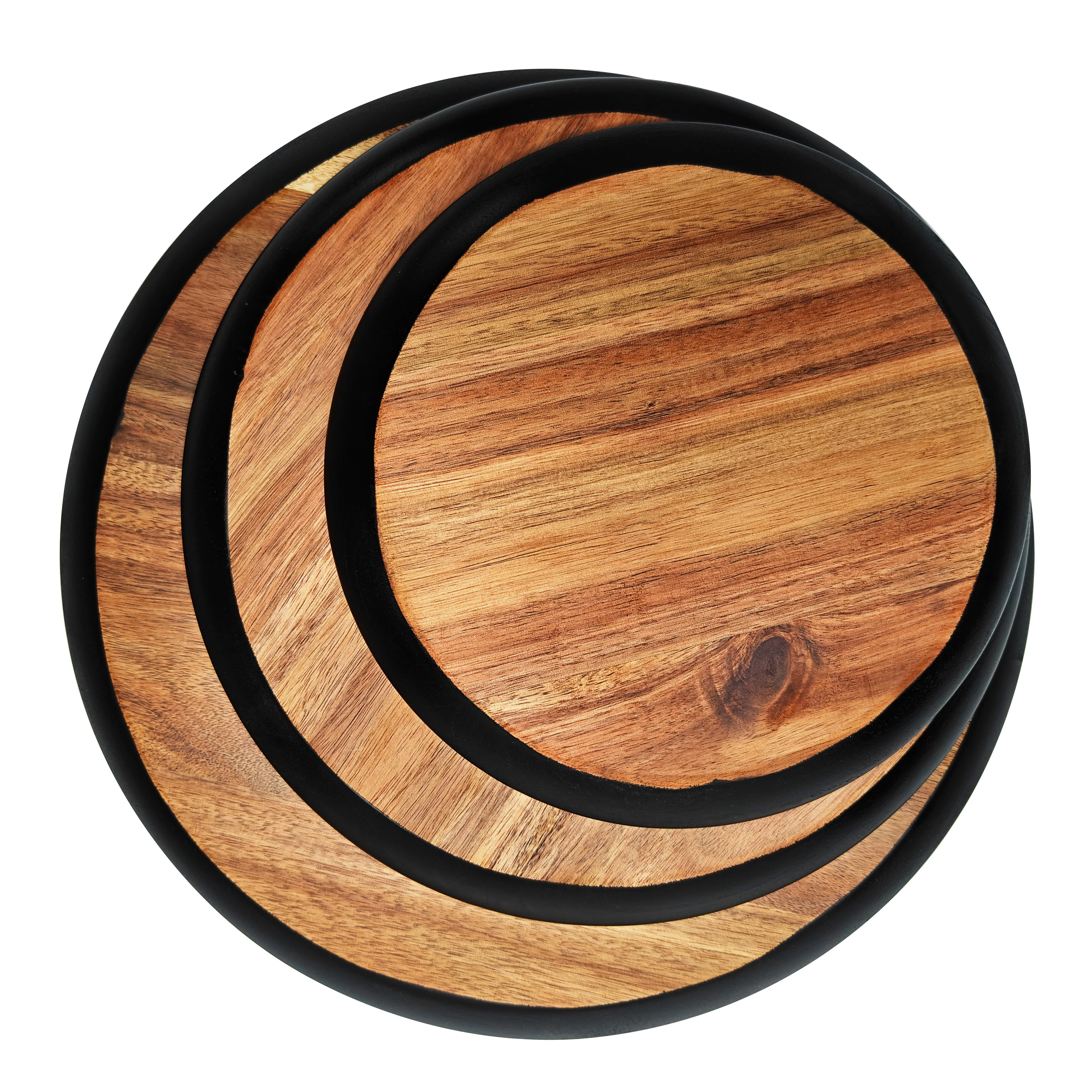 New bestseller 3pcs round Acacia wood cutting board wooden cutting board kitchen