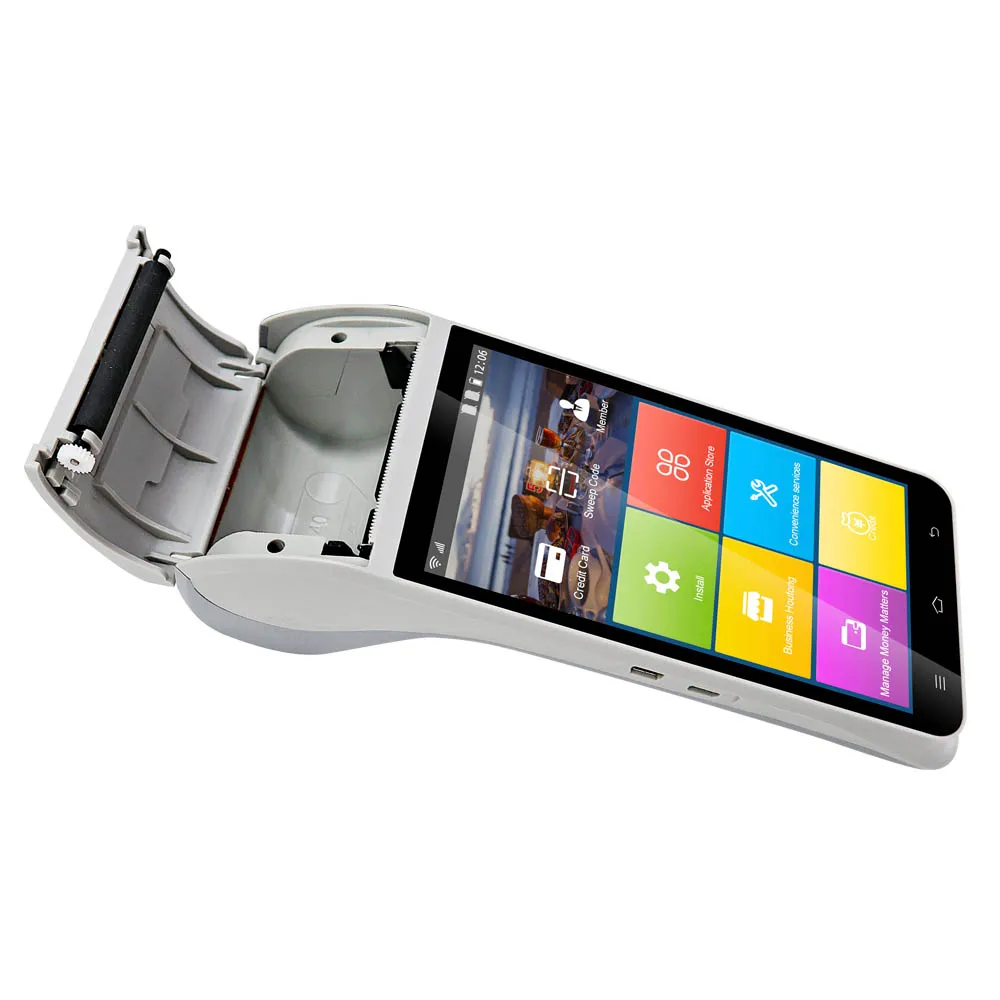 ZCS Z91 Android 11 портативный pos терминал GMS NFC POS мобильные pos-системы с принтером для печати