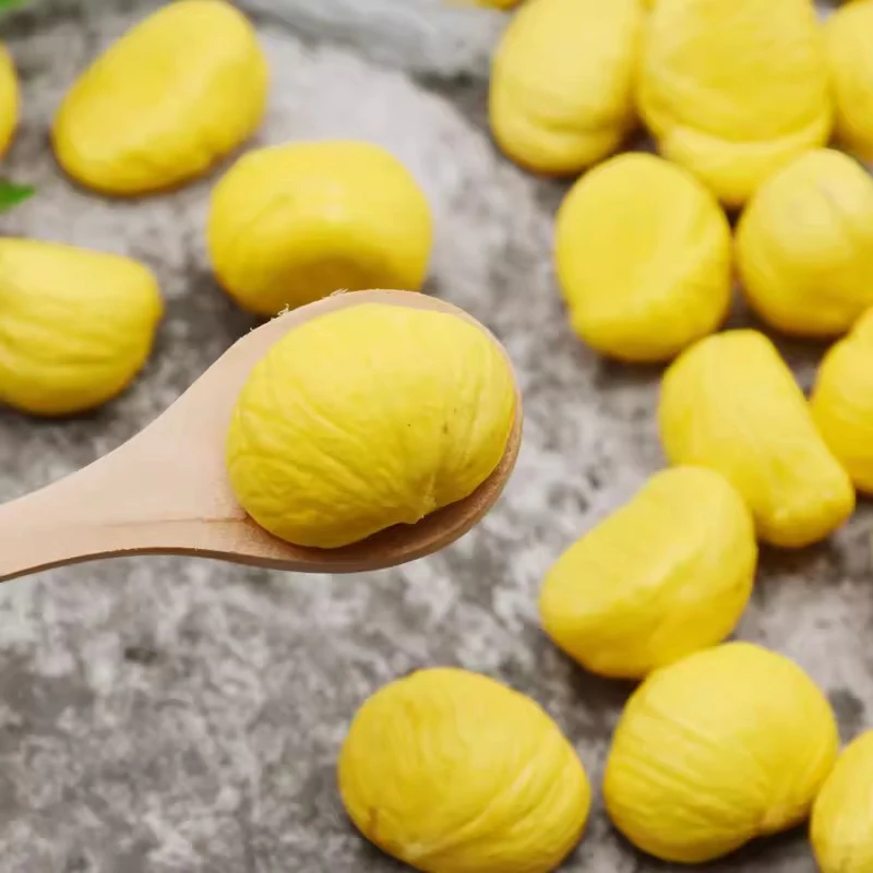 Changli cheap price chineses fresh chestnut Vacuum packed peeld chestnuts