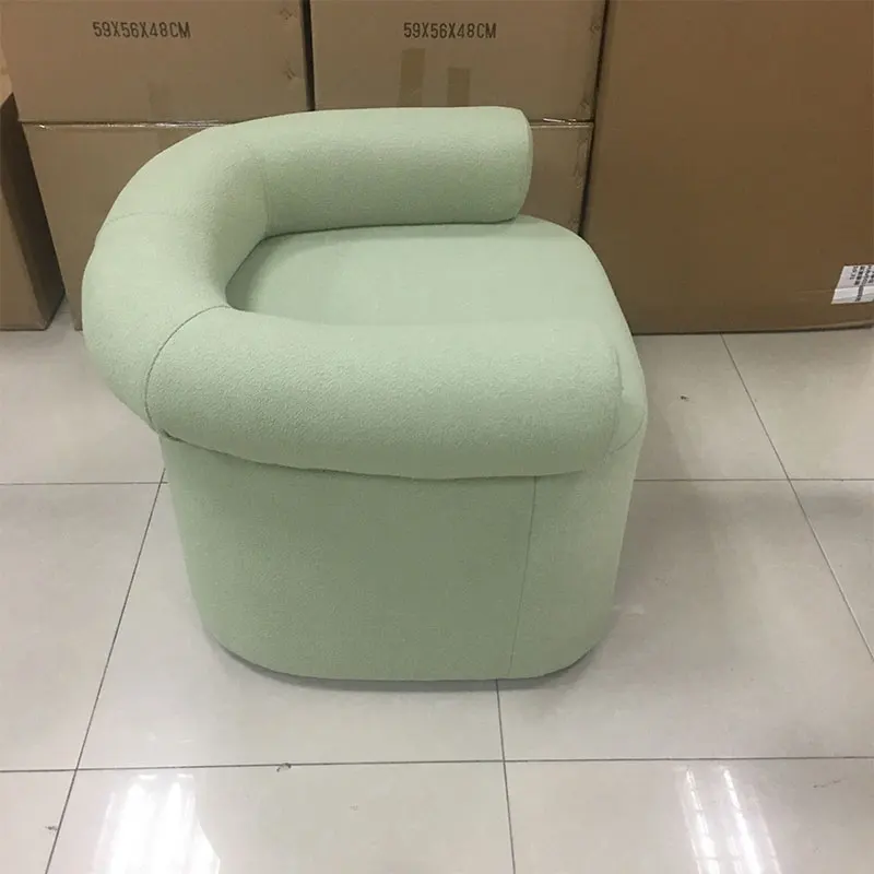 Single Person Leisure Sofa Chair for Home Living Room for Hotel Fabric Negotiation