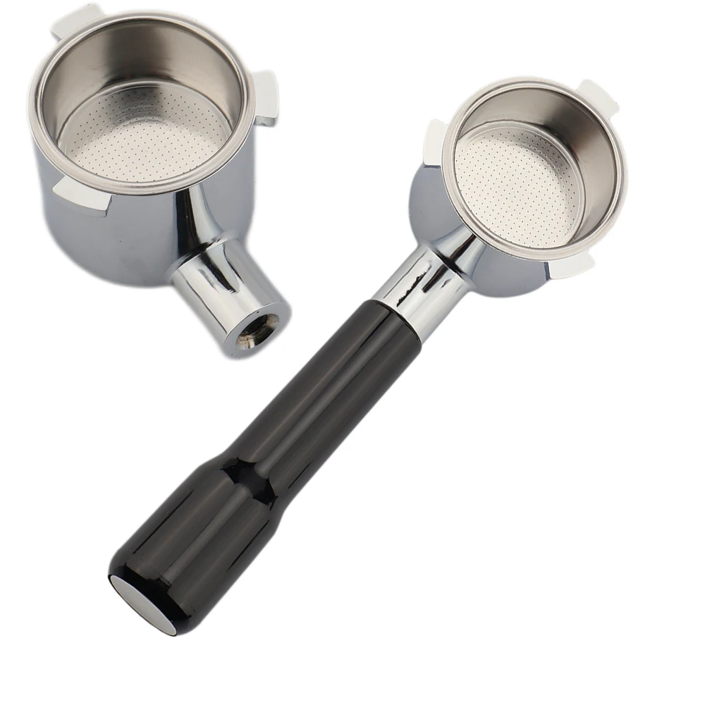 Black Espresso Machine Portafilter Barista Tools 51mm Coffee Bottomless Portafitler for EC 9335