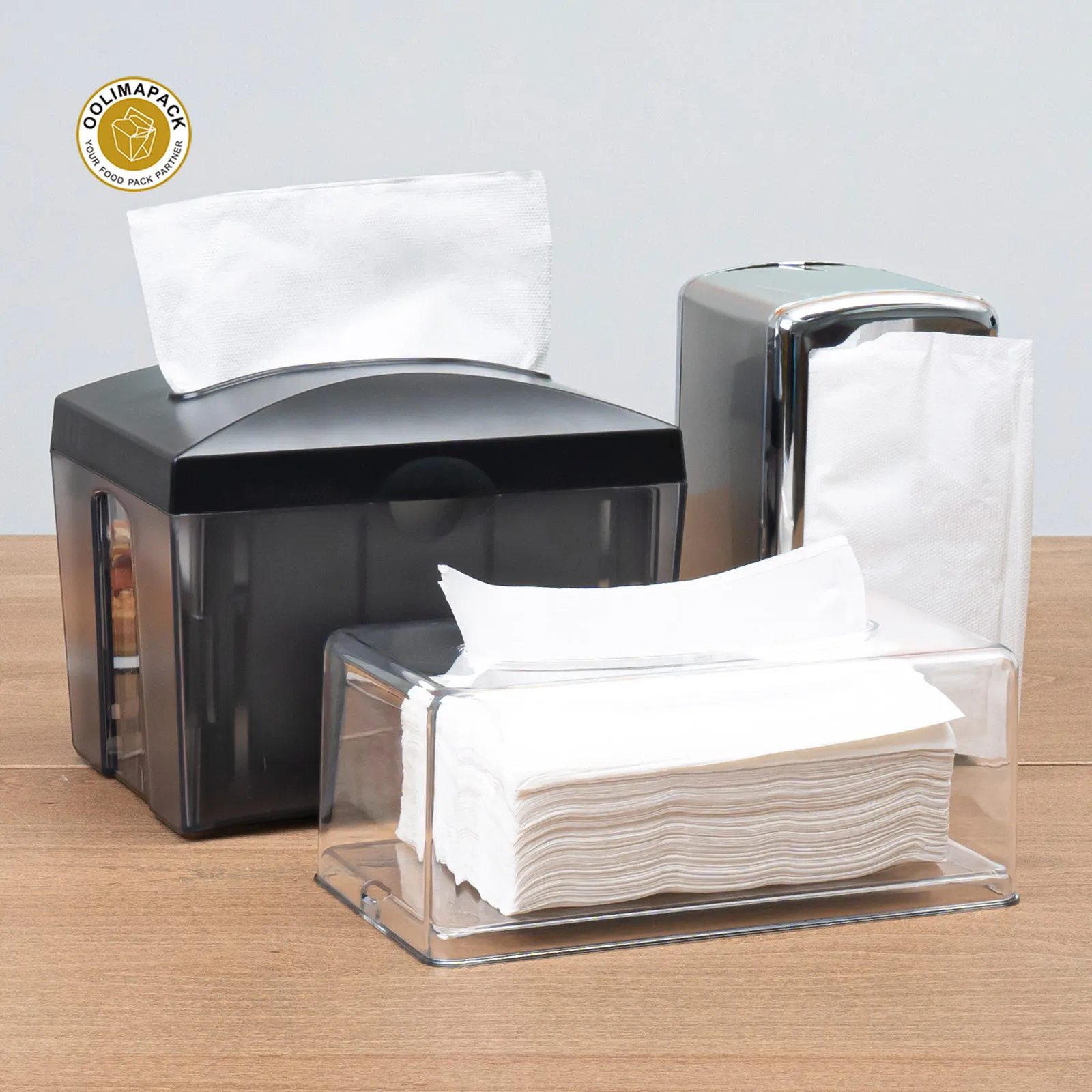 OOLIMAPACK Tissues Napkin Paper Dispenser Case For Home Office Bathroom Car