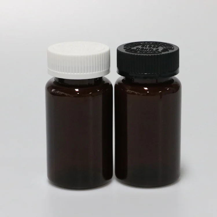 high light high quality food and pharma grand candy and gum bottle 100ml 100cc 3.5oz screw child safe top