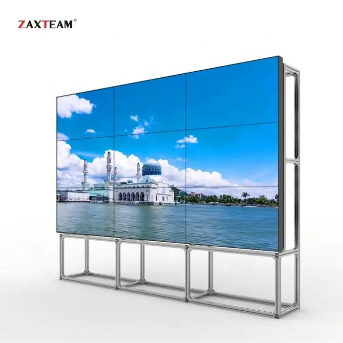 Ultra Narrow Bezel 46 inch LCD Video Wall LCD Splicing Screen Wall 3.5mm RS232 Control
