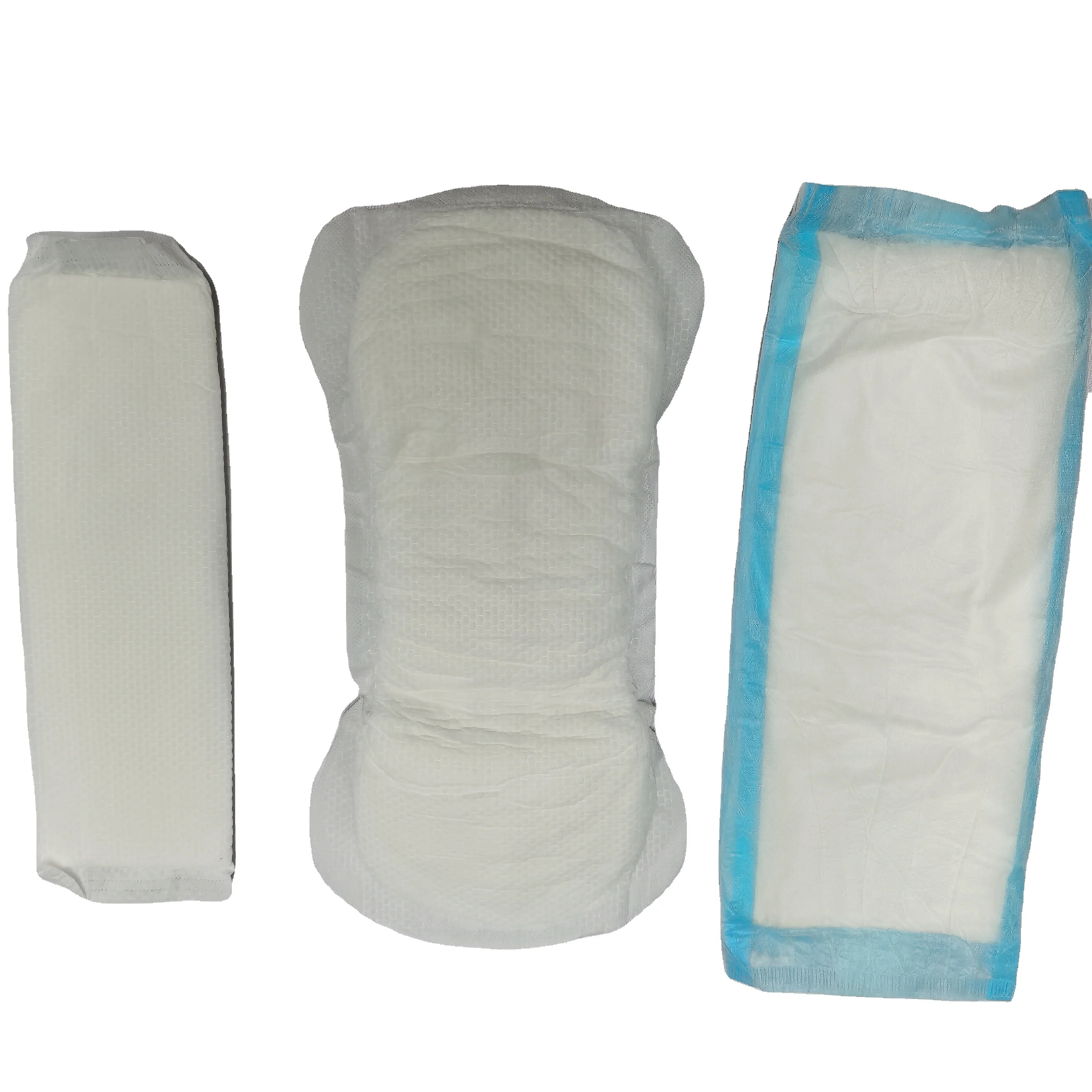 Thick super absorbent wide ladies maternity sanitary napkin pads with different sizes