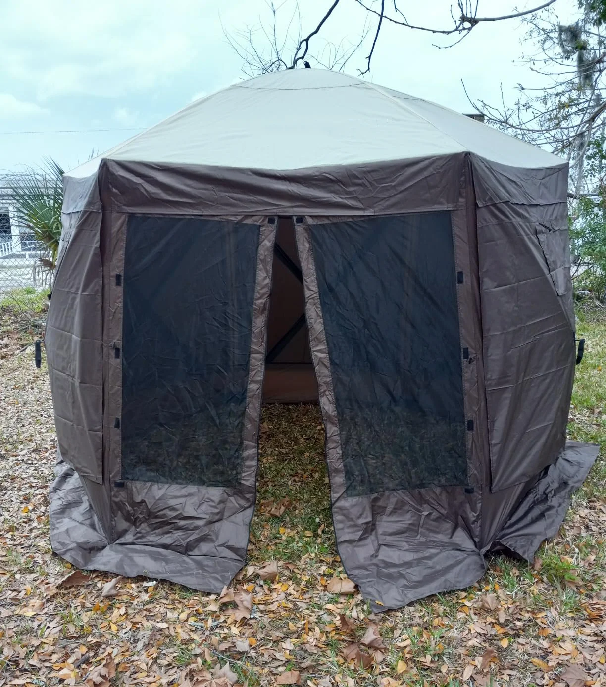 Outdoor Awning Tent Large Families Outdoor Entertainment Waterproof Portable Gazebos mosquito net Camping Hiking