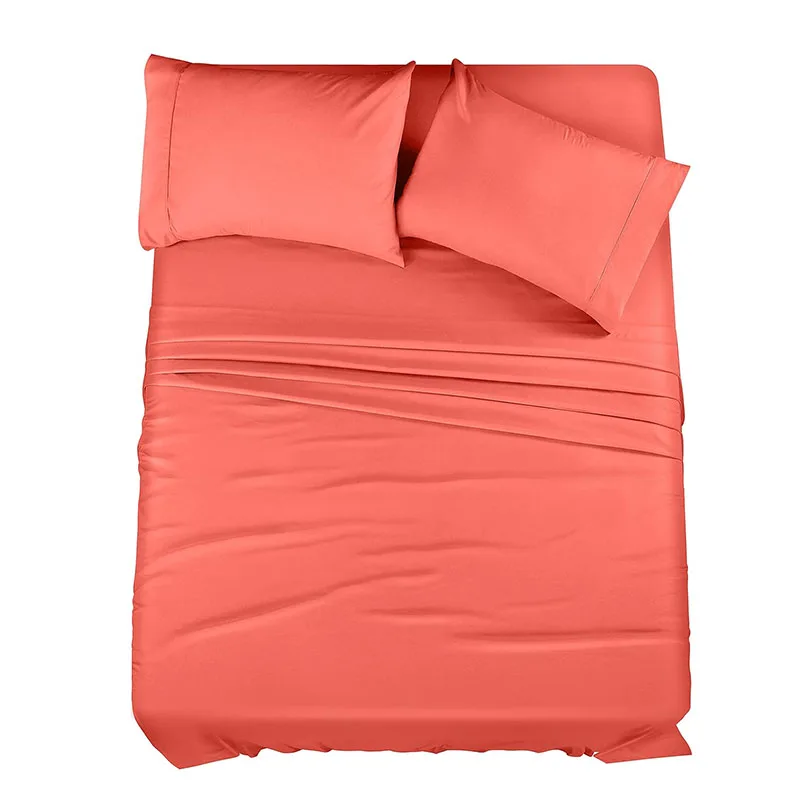 House Collection Luxury Bamboo Sheets Bamboo Viscose Blend 4 Piece Bedding Set