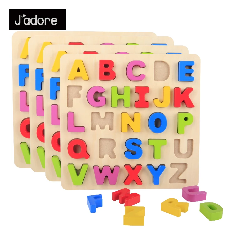 wooden hand board alphabet shape match toys letter puzzles board games Kids arabic alphabet Wooden alphabet puzzle