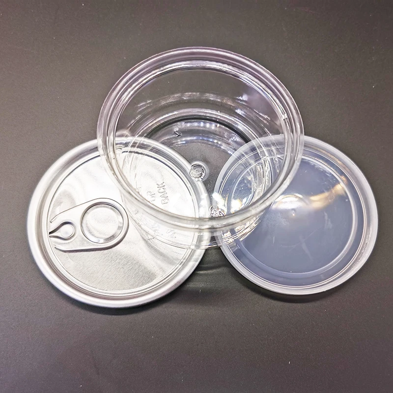 Self Seal OEM Label Clear 3.5 G  Flower Packaging  Plastic Can Plastic Tin Cans