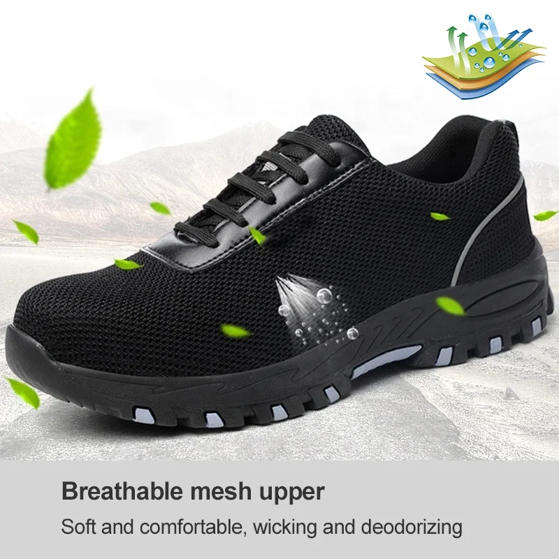 New design popular Hot sell steel toe anti-piercing lightweight breathable men safety shoes